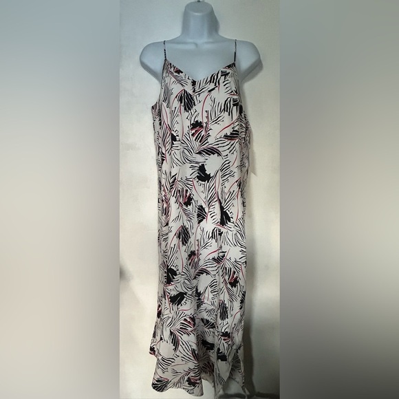 Equipment Women's Jada Silk Slipdress Equipment Cream Asymmetrical Slip Dress - Picture 3 of 11